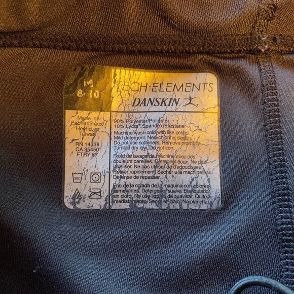 Danskin Black Running/reflective Leggings Size M - Picture 9 of 9